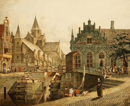 The Canal Lock van Johannes Huibert Prins