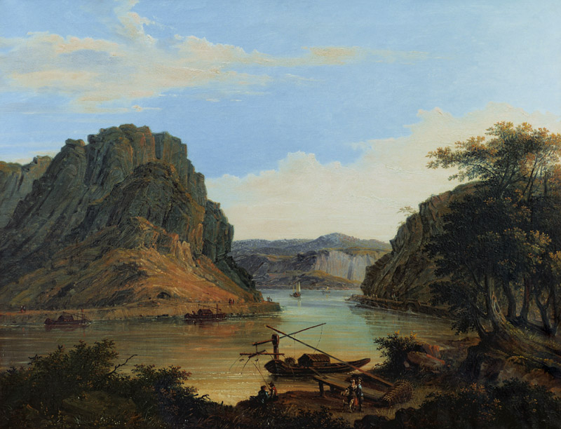The Lorelei Rock van Johann Ludwig Bleuler