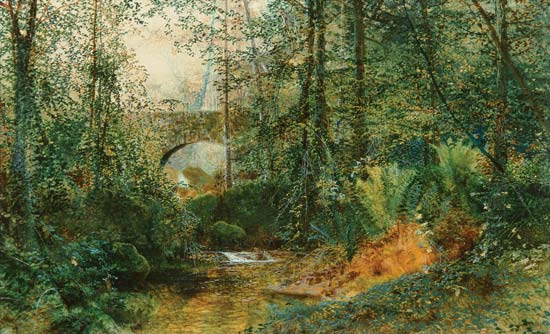 River Landscape van John Atkinson Grimshaw