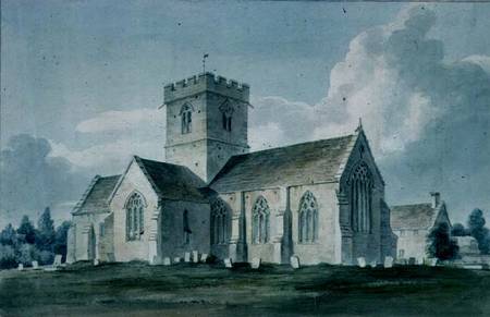 South-east View of Dinton Church van John Buckler