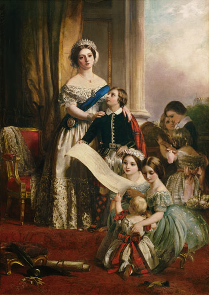 Königin Viktoria von England mit ihren Kindern van John Calcott Horsley