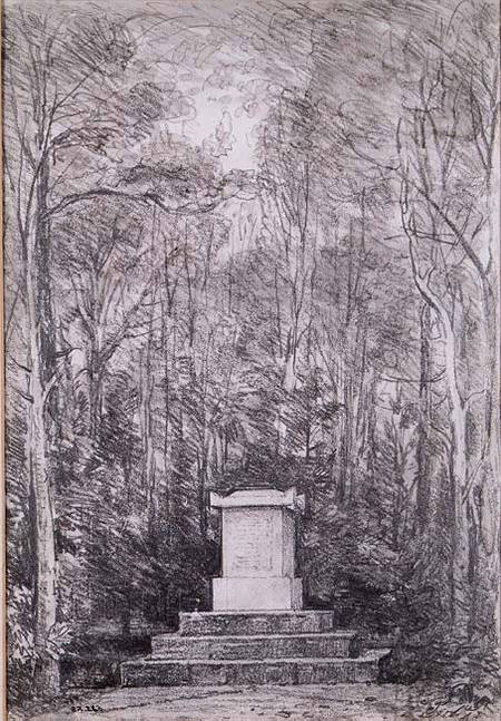 Cenotaph to Sir Joshua Reynolds at Coleorton Hall, Leicestershire van John Constable