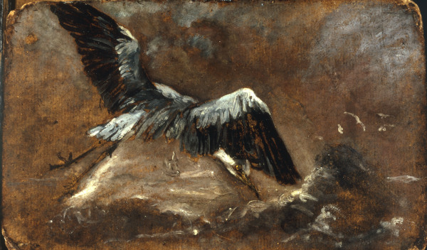 J.Constable, Study of a Heron. van John Constable