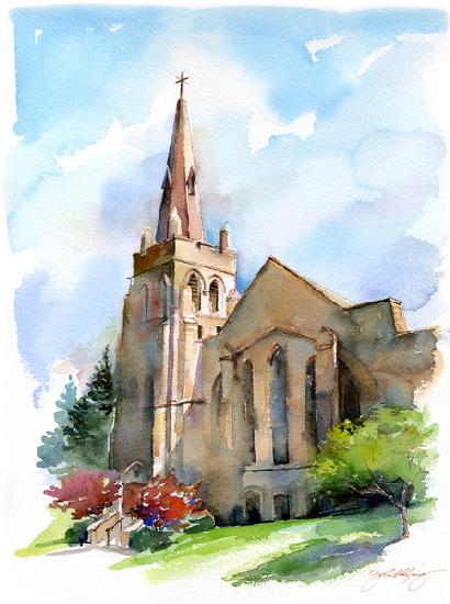 Church with steeple