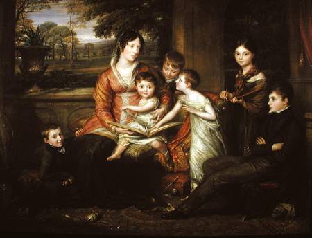 Lady Torrens and Her Family van John Linnell