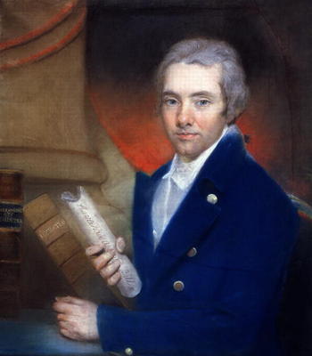 Portrait of William Wilberforce (1759-1833) by William Lane (1746-1819) (pastel on paper) van John Russell