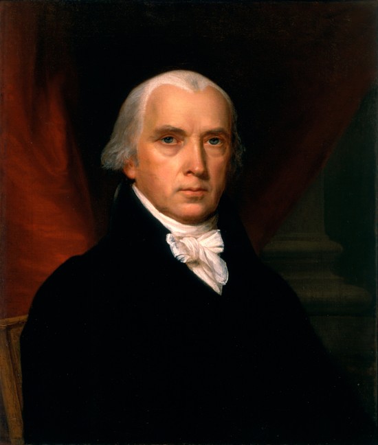 Portrait of James Madison (1751-1836) van John Vanderlyn