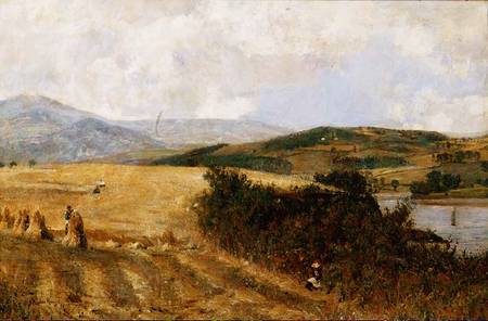 Harvest Time on the Conway River van John William Buxton Knight