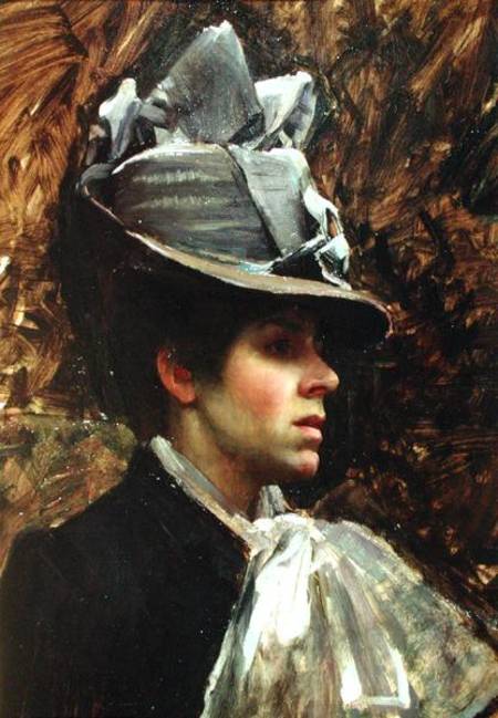 Portrait of the Artist's Wife van John William Waterhouse