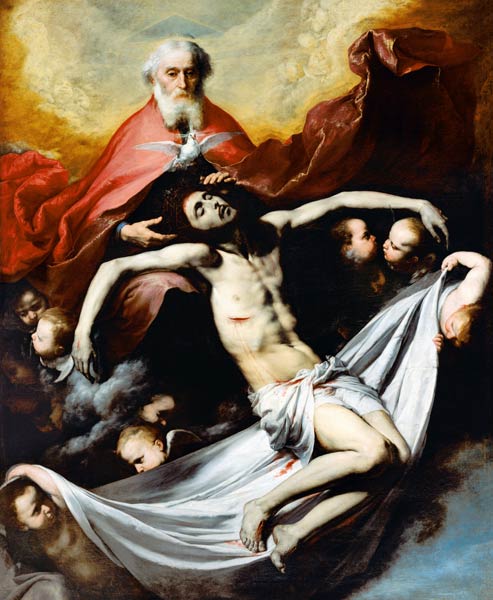 Die hl. Dreifaltigkeit. van José (auch Jusepe) de Ribera