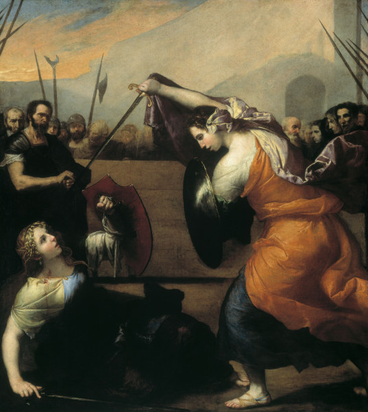 Ribera / Women Duelling van José (auch Jusepe) de Ribera
