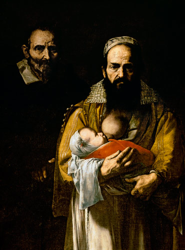 The Bearded Woman Breastfeeding van José (auch Jusepe) de Ribera