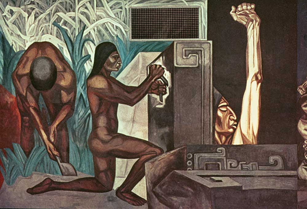 Pre-Columbian Golden Age, from The Epic of American Civilization, 1932-34 van José Clemente Orozco