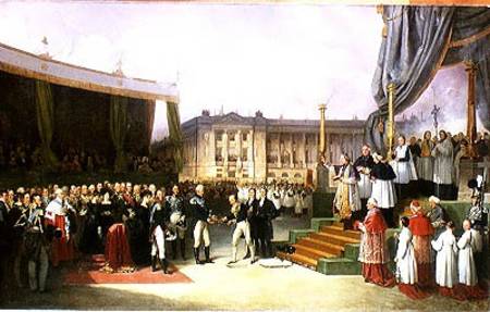 Inauguration of a Monument in Memory of Louis XVI (1754-93) by Charles X (1757-1836) at the Place de van Joseph Beaume