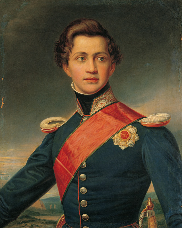 Portrait of Otto, King of Greece van Joseph Karl Stieler
