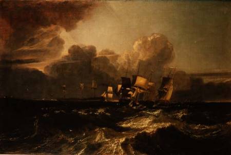 Ships Bearing up for Anchorage ('The Egremont Sea Piece') van William Turner