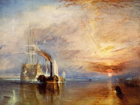 De laatste afvaart van de TEMERAIRE, TURNER, WILLIAM 1838