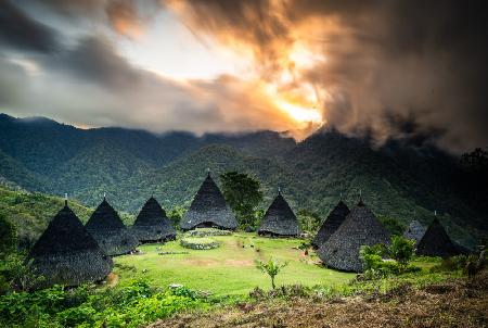 Wae Rebo , a century old village in Indonesia