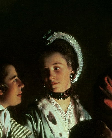 An Experiment on a Bird in the Air Pump, 1768 (detail of 5872) van Joseph Wright of Derby