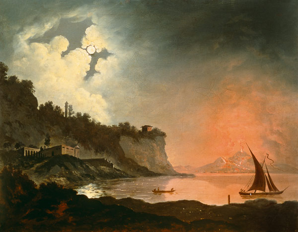 Vesuvius from Posillipo van Joseph Wright of Derby