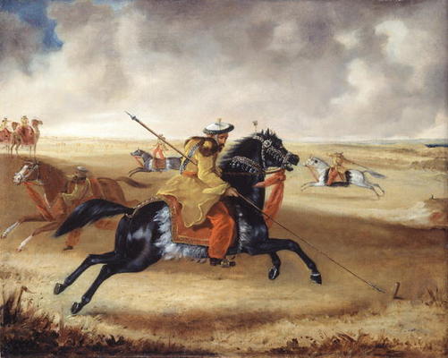 Skinner's Horse at Exercise, c.1840 (oil on canvas) van Joshua Reynolds Gwatkin