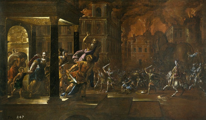 The Fire of Troy van Juan de la Corte