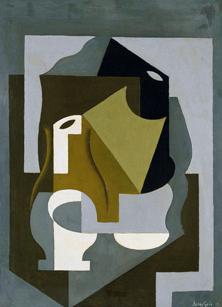 Stillleben mit Karaffe van Juan Gris