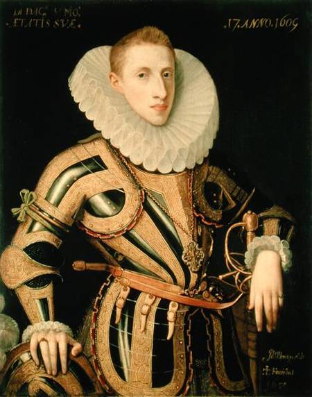 Portrait of Diego de Villamayor van Juan Pantoja de la Cruz