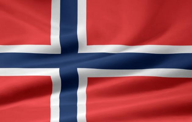 Norwegische Flagge van Juergen Priewe