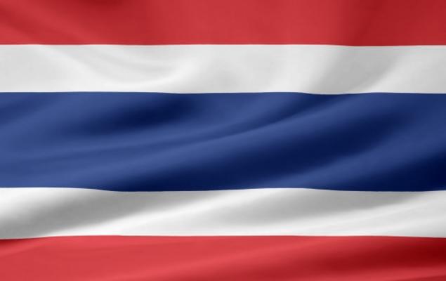 Thailändische Flagge van Juergen Priewe