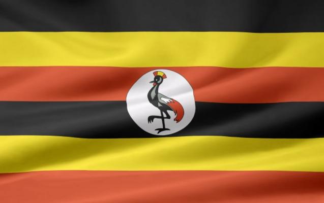 Uganda Flagge van Juergen Priewe