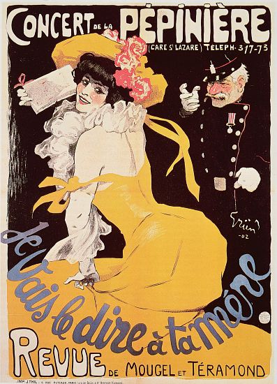 Poster for the Concert de la Pepiniere van Jules Alexandre Grun