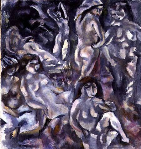 Eight Women in the Nude van Jules Pascin
