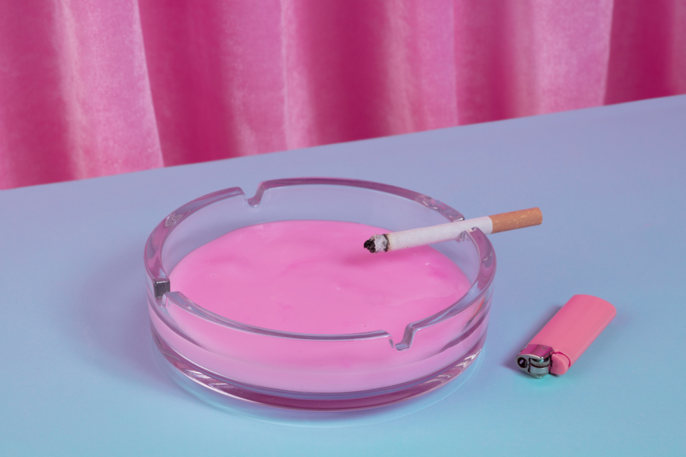 Smoke in pink van Julia Ramiro