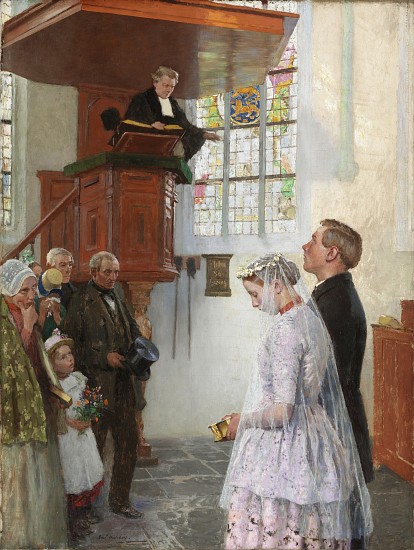 The Wedding van Julius Gari Melchers