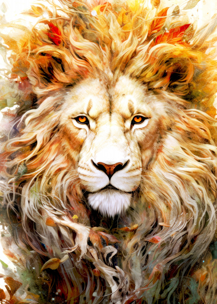 Lion animal art #lion van Justyna Jaszke