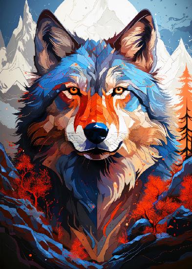 Wolf animal art #wolf