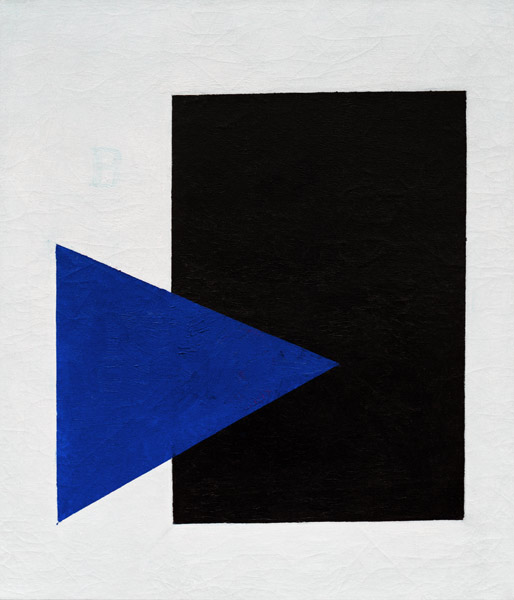 Malevich / Black Square, Blue Triangle van Kasimir Sewerinowitsch Malewitsch