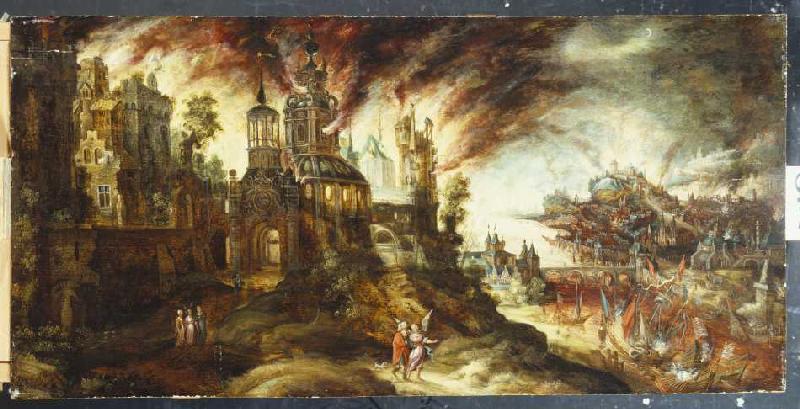 Die Zerstörung von Sodom und Gomorrha. van Kerstiaen de Coninck (Nachfolger)