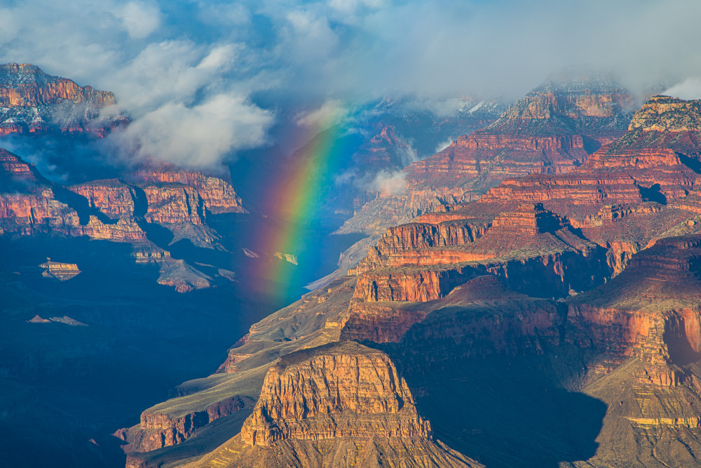 Rainbow over Grand Canyon van Kevin Xu