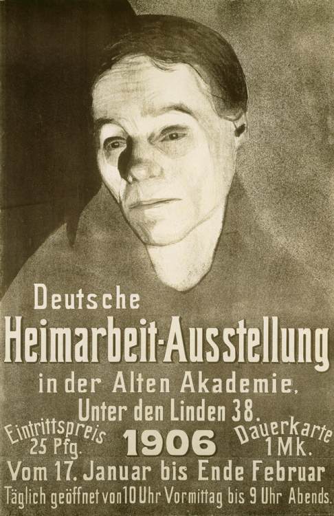 Deutsche Heimarbeit-Ausstellung in der Alten Akademie, Unte van Käthe Kollwitz
