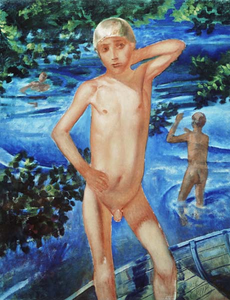 Bathing Boys van Kosjma Ssergej. Petroff-Wodkin