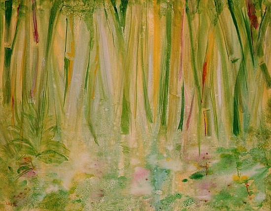 Impression of the Rain Forest, 1991 (acrylic on canvas)  van Laila  Shawa