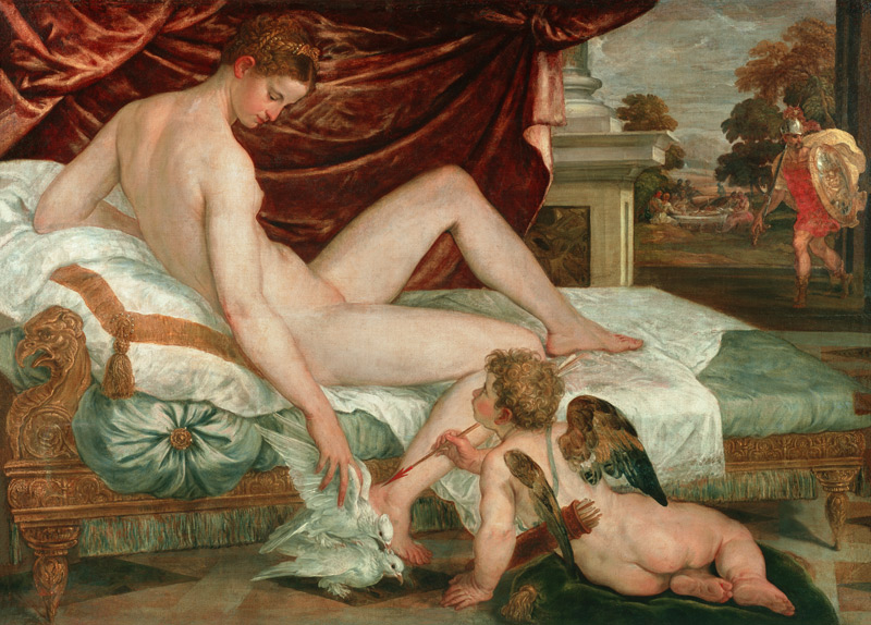 Venus und Amor van Lambert Sustris