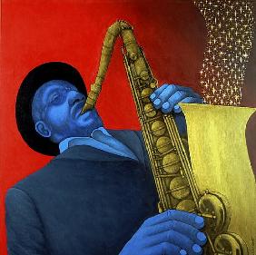 Ben Webster (1909-73) (acrylic on linen) 