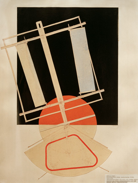 Lichtrequisit einer elektrischen Bühne van László Moholy-Nagy