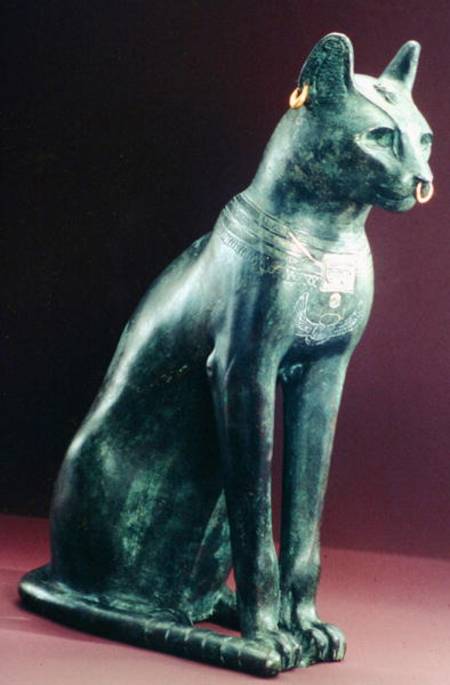 Goddess Bastet, from Saqqara van Late Period Egyptian