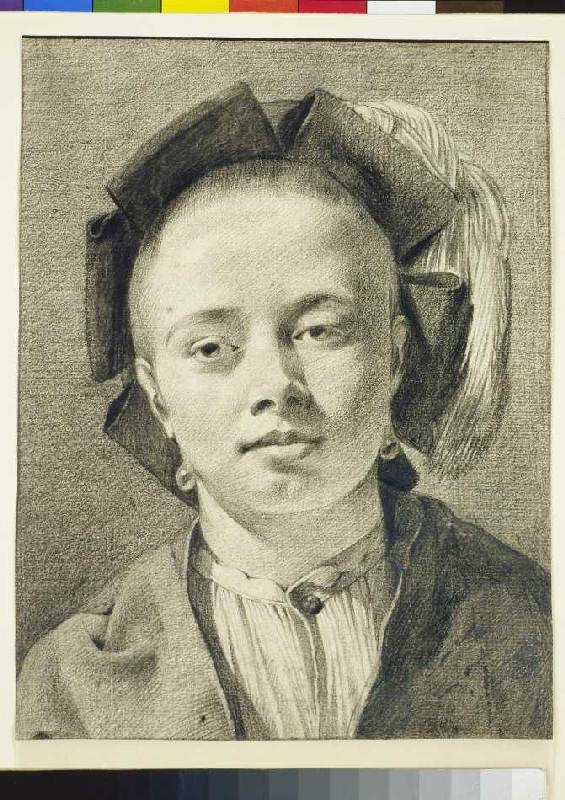 Bildnis eines jungen Mannes. van Leendert van der Cooghen