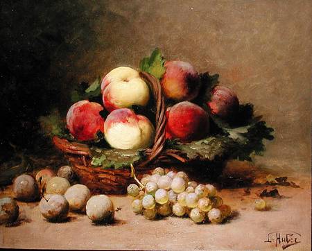 Still life of fruit van Léon Charles Huber