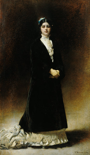 Portrait of Emmanuella Signatelli, Countess Potocka van Leon Joseph Florentin Bonnat
